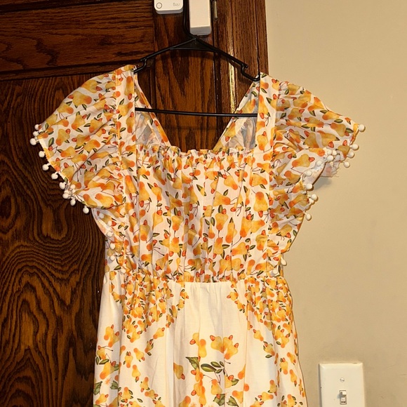 Beulah medium nwt Floral Yellow and White Summer Dress - Picture 6 of 8